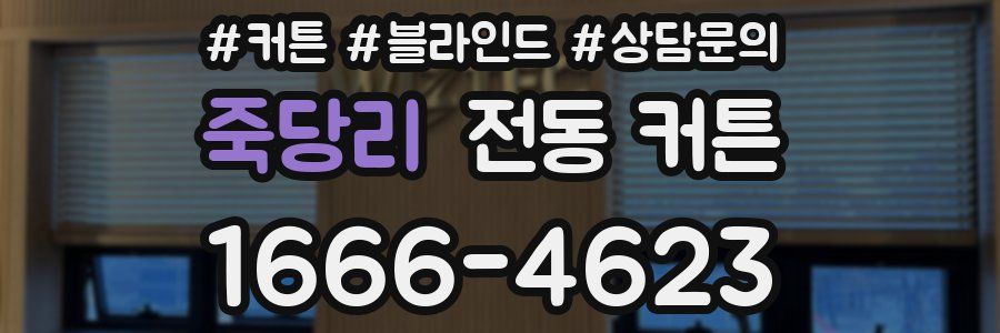 죽당리 전동 커튼