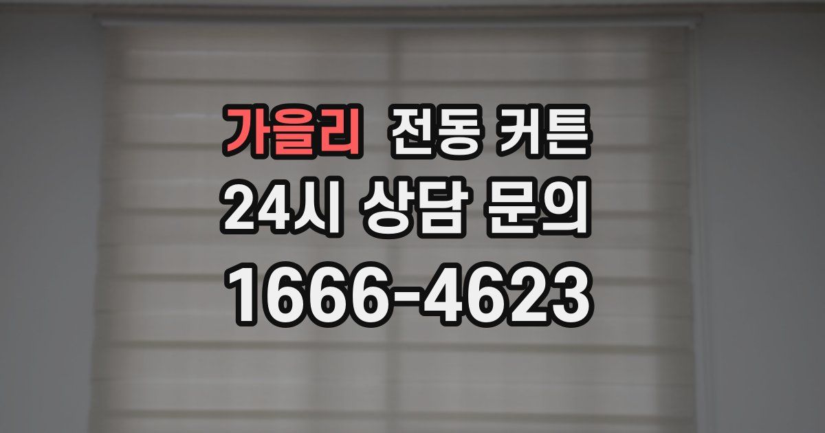가을리 전동 커튼
