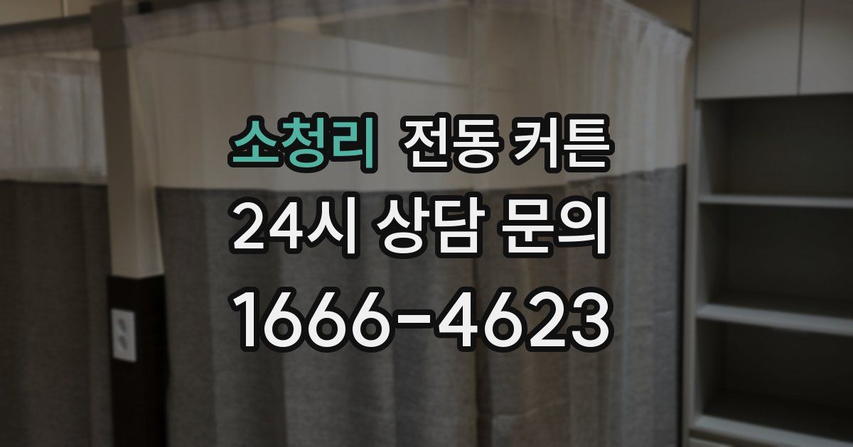 소청리 전동 커튼