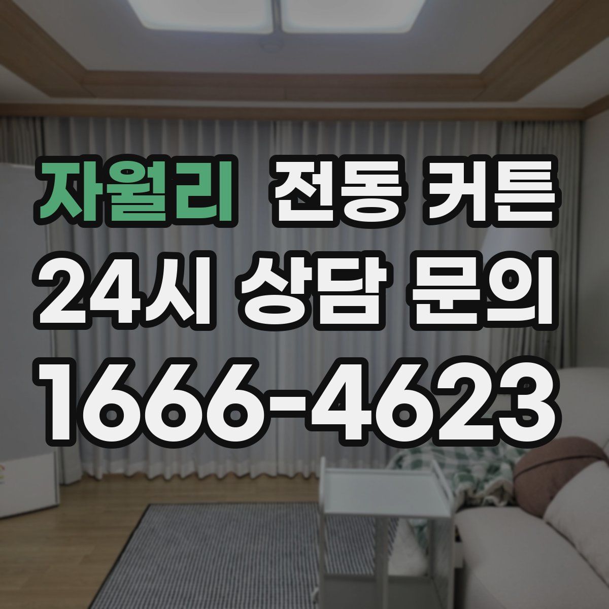 자월리 전동 커튼