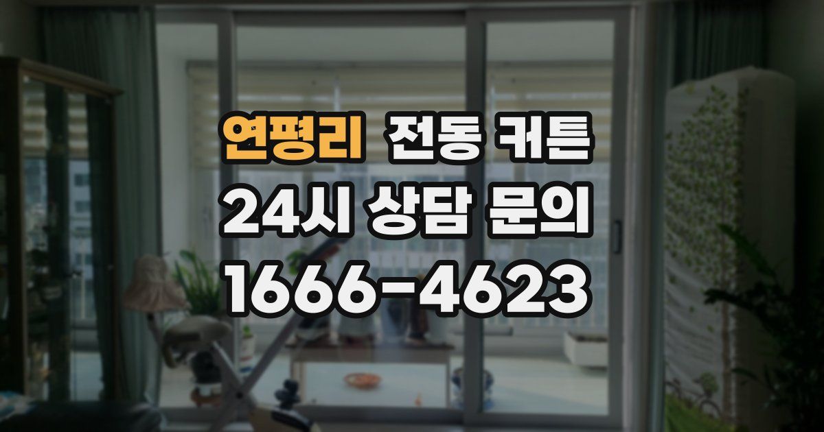 연평리 전동 커튼