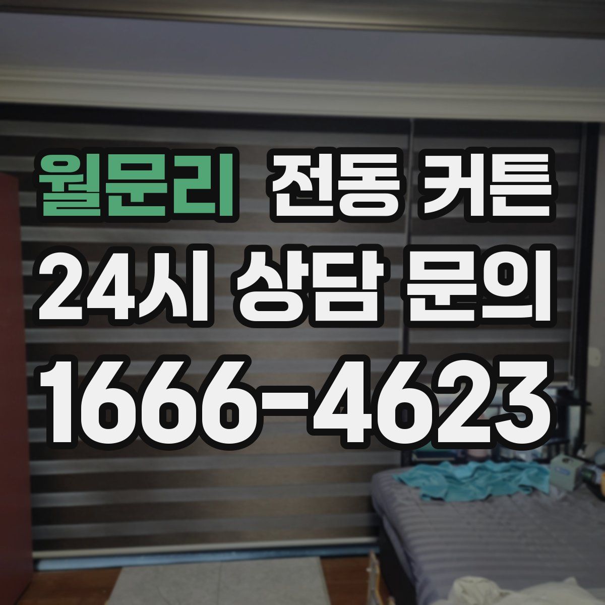 월문리 전동 커튼