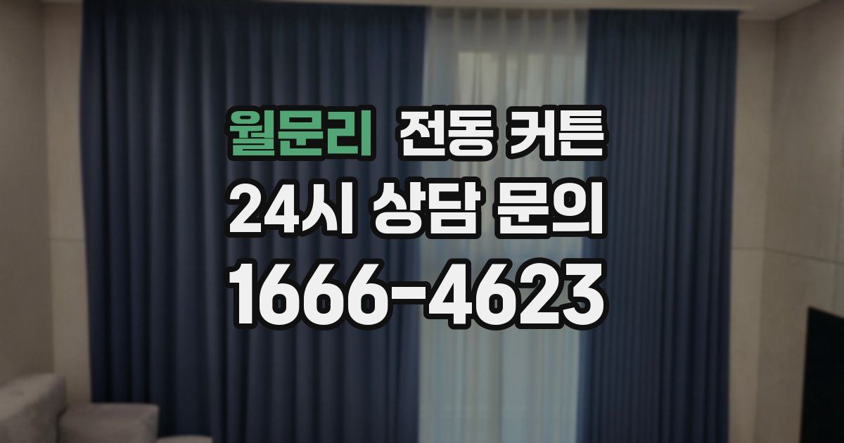 월문리 전동 커튼