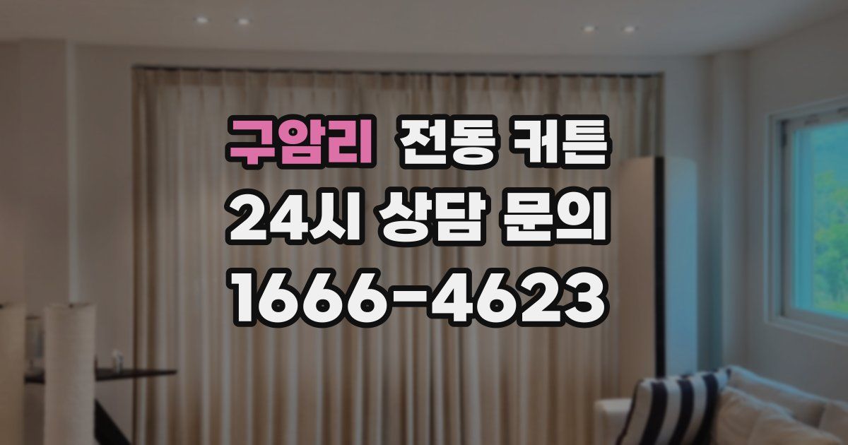 구암리 전동 커튼