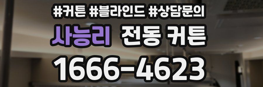사능리 전동 커튼