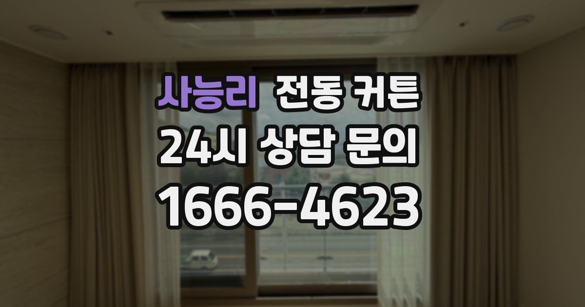 사능리 전동 커튼