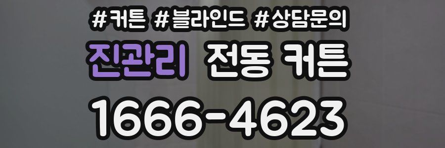진관리 전동 커튼