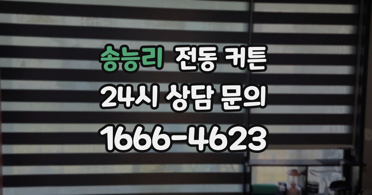 송능리 전동 커튼