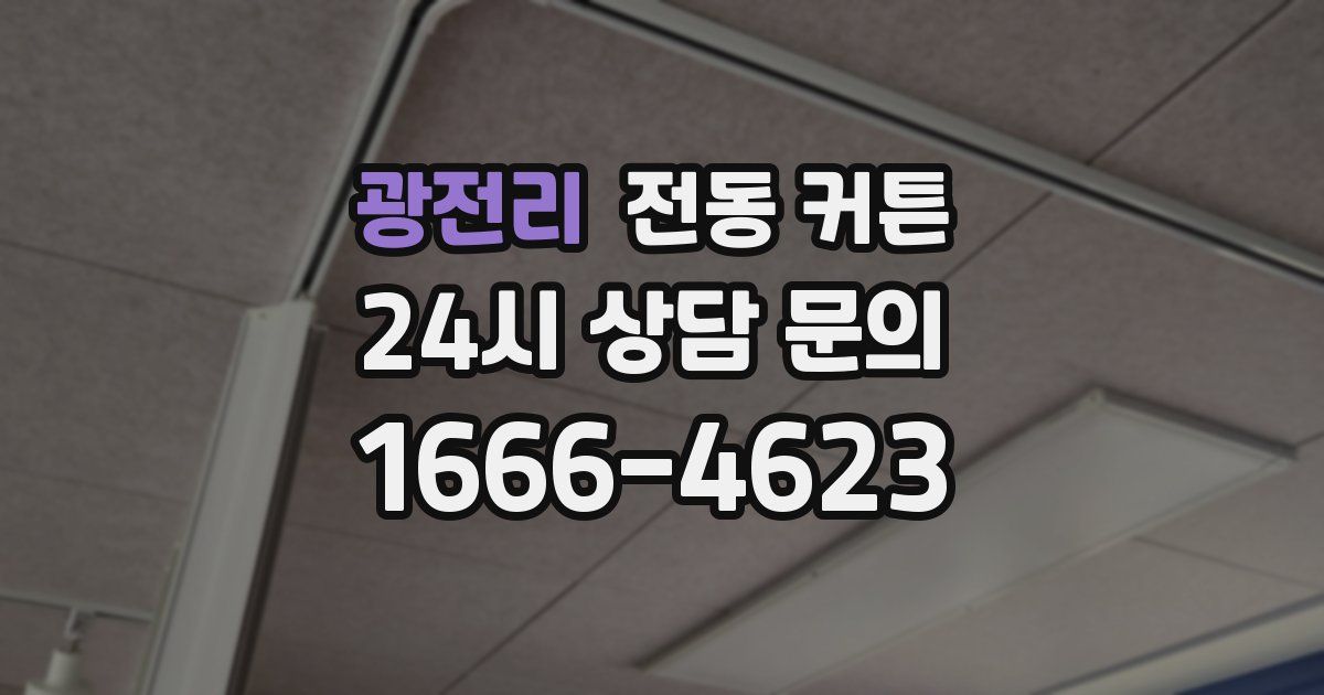 광전리 전동 커튼