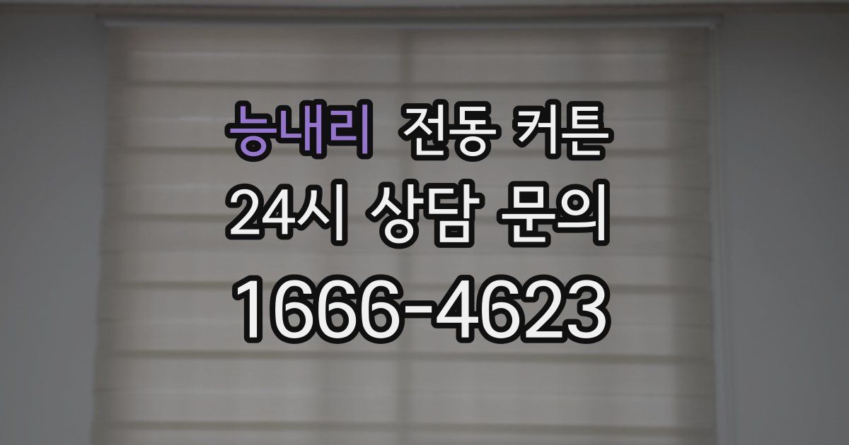 능내리 전동 커튼