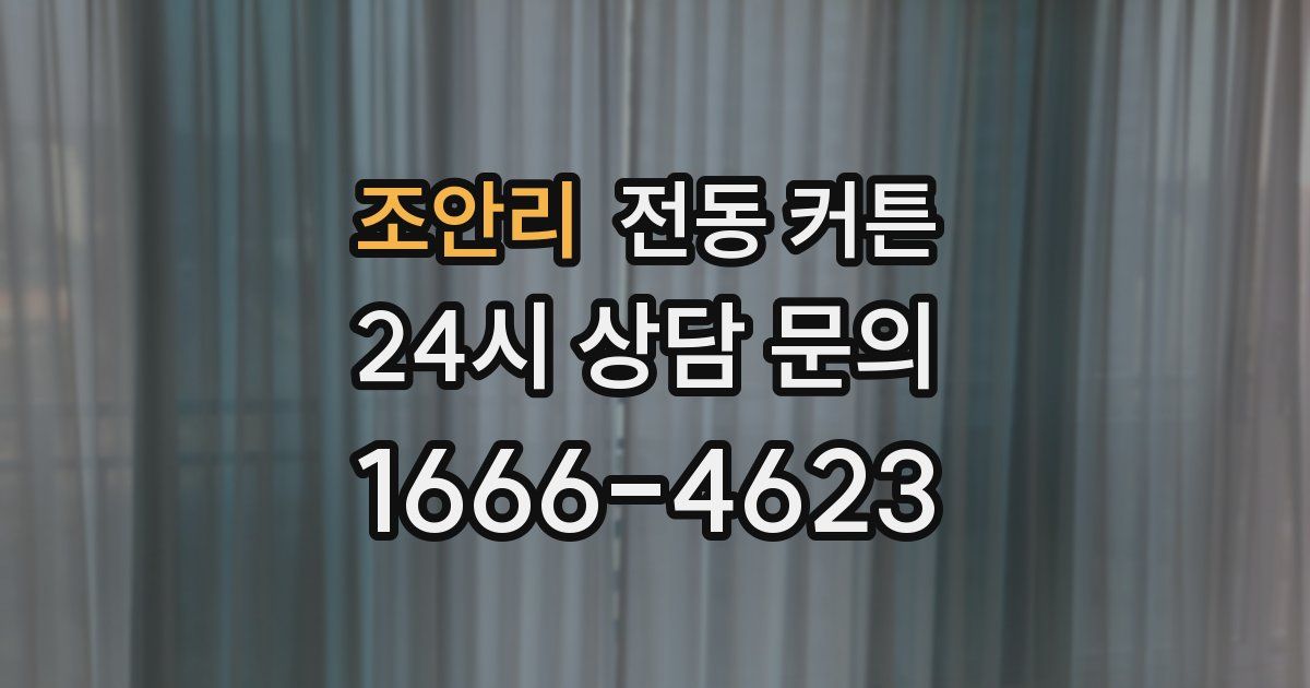 조안리 전동 커튼
