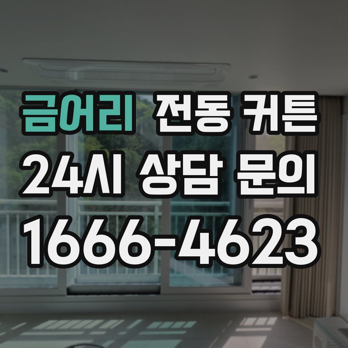 금어리 전동 커튼