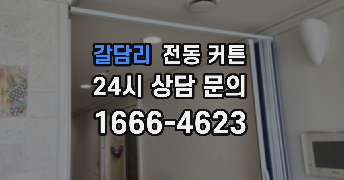 갈담리 전동 커튼