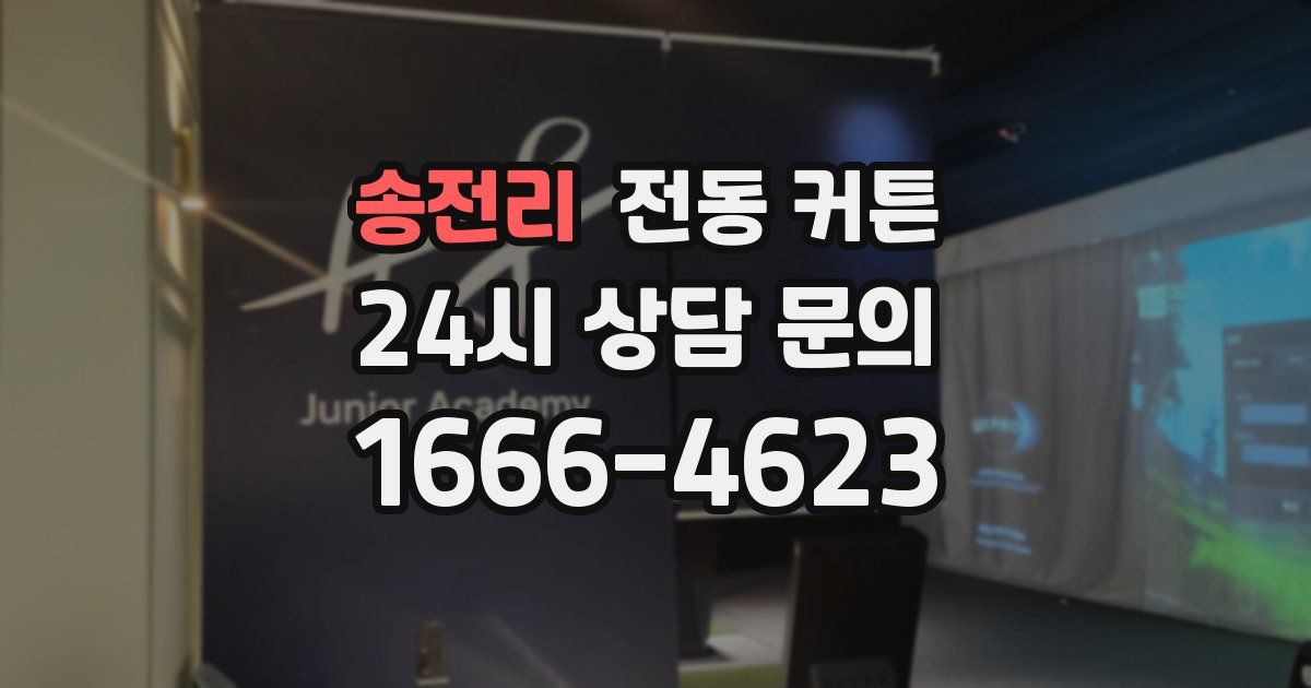 송전리 전동 커튼