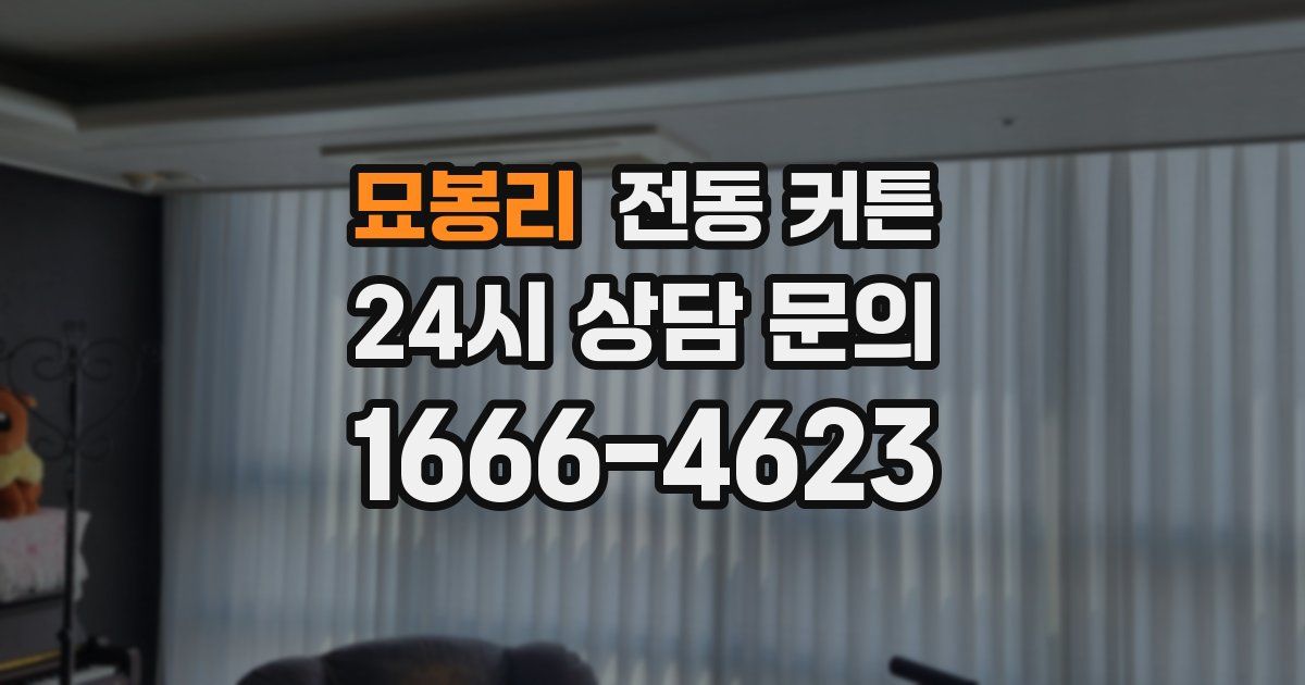 묘봉리 전동 커튼