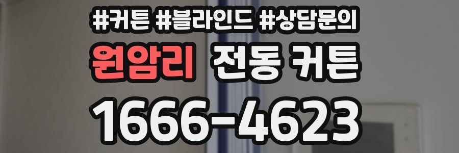 원암리 전동 커튼
