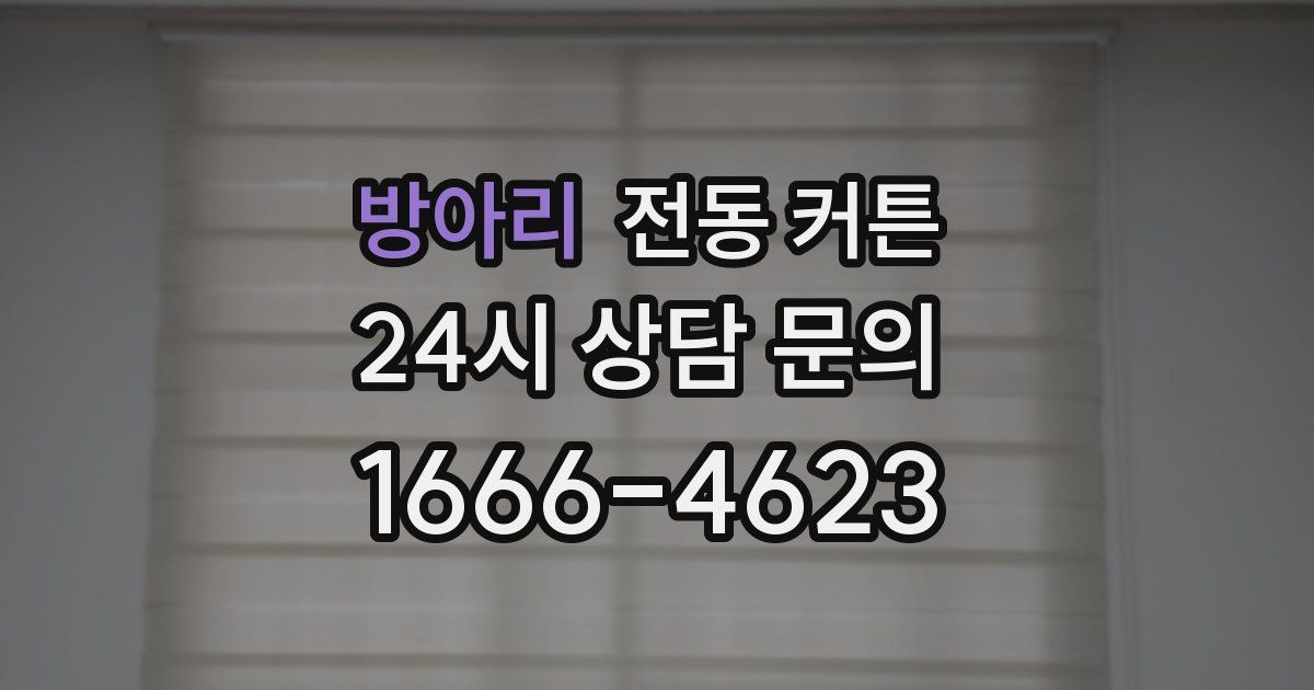 방아리 전동 커튼