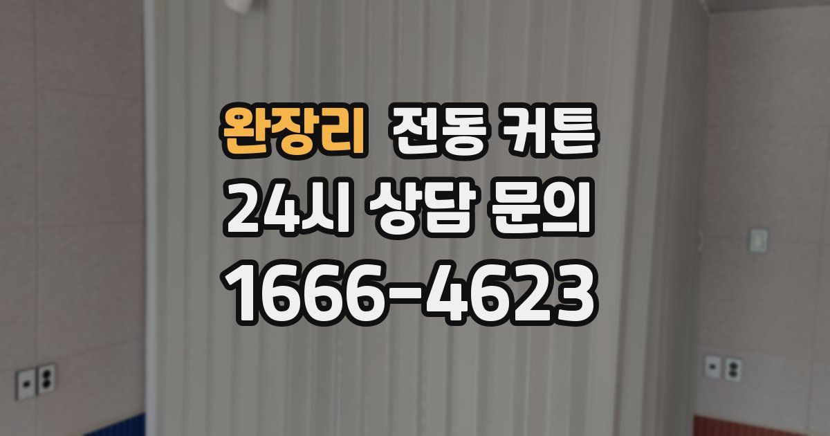완장리 전동 커튼