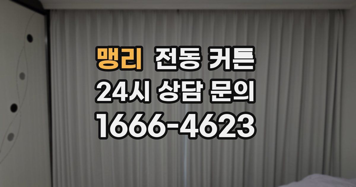 맹리 전동 커튼