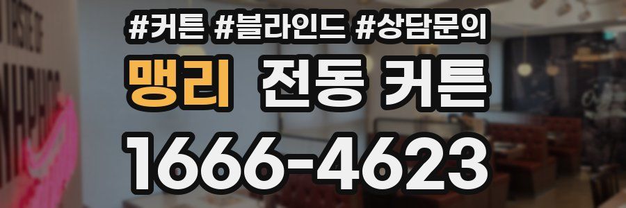 맹리 전동 커튼
