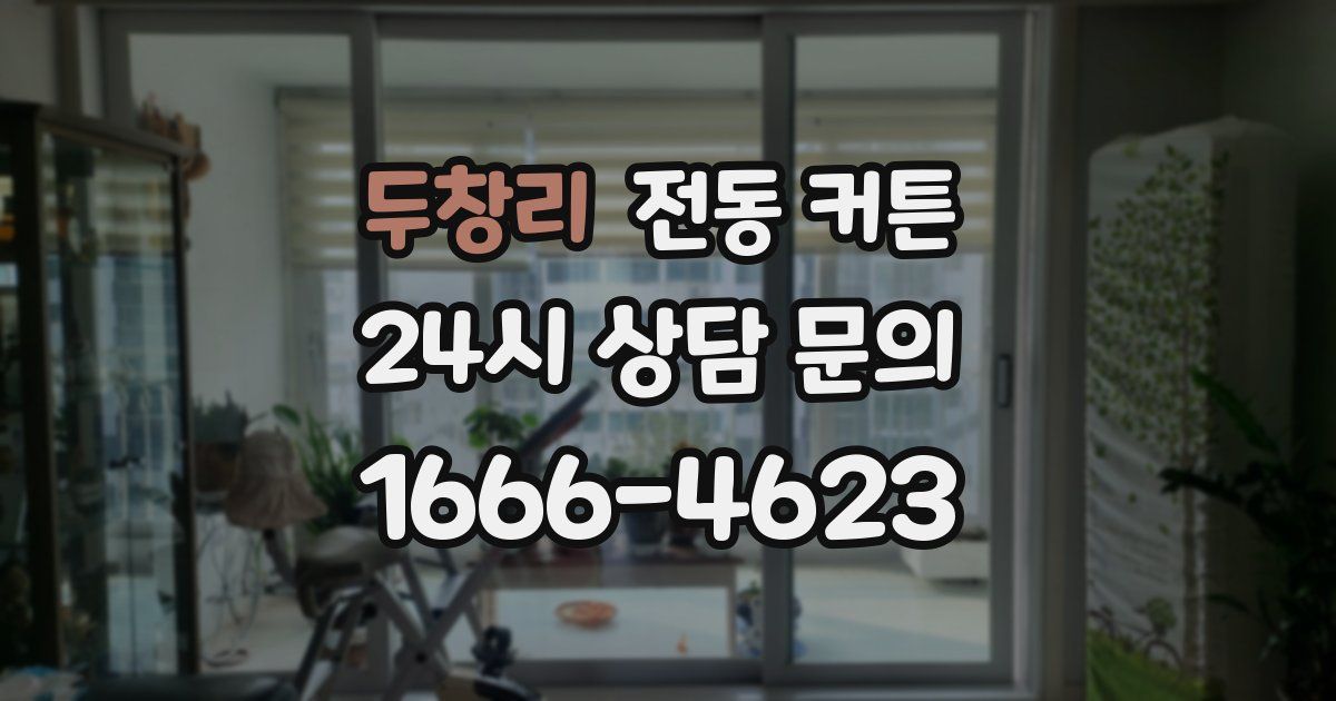 두창리 전동 커튼