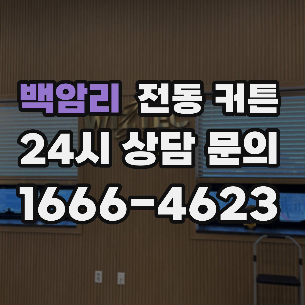 백암리 전동 커튼