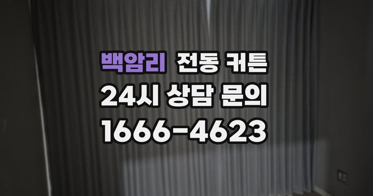 백암리 전동 커튼