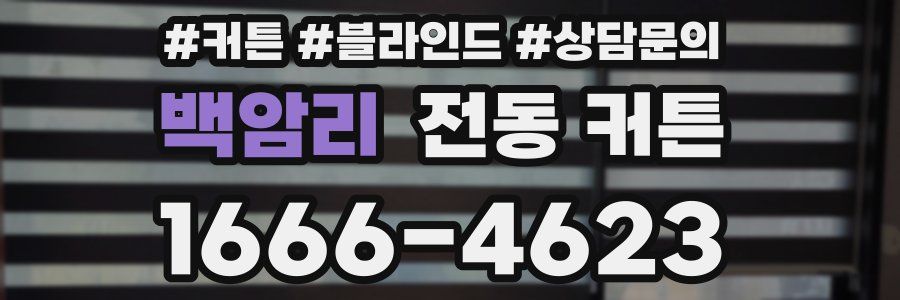 백암리 전동 커튼