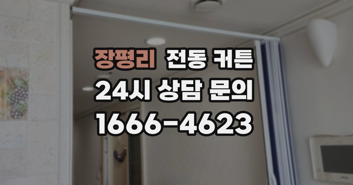 장평리 전동 커튼