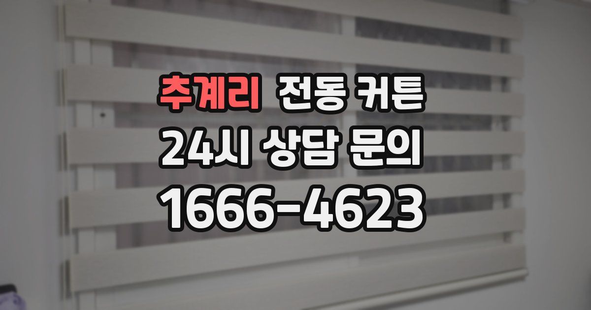 추계리 전동 커튼