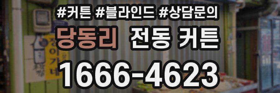 당동리 전동 커튼
