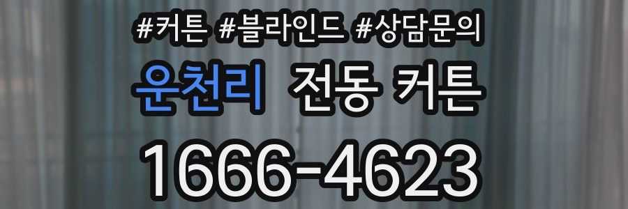 운천리 전동 커튼