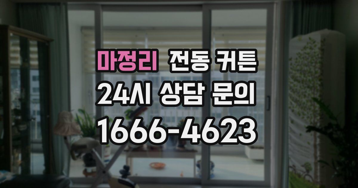 마정리 전동 커튼