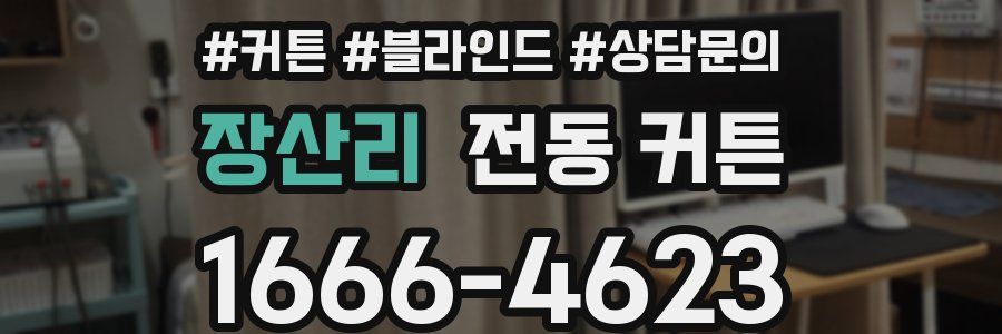 장산리 전동 커튼