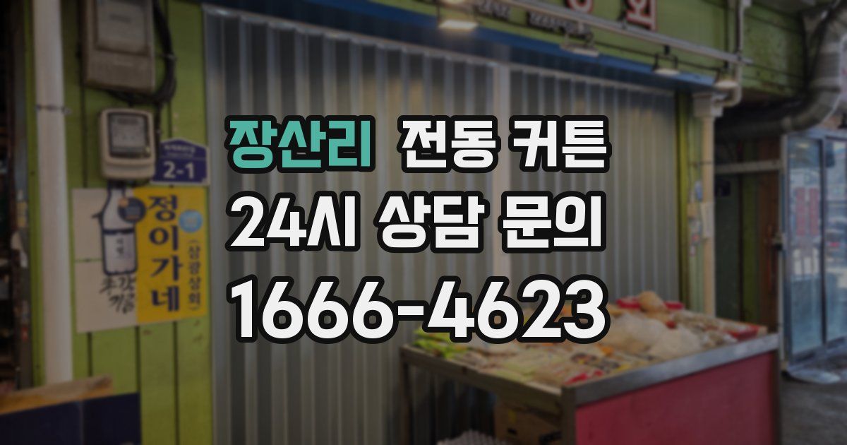 장산리 전동 커튼