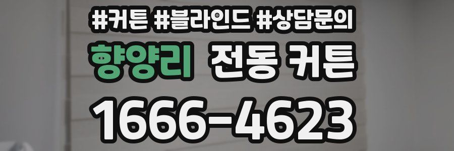 향양리 전동 커튼