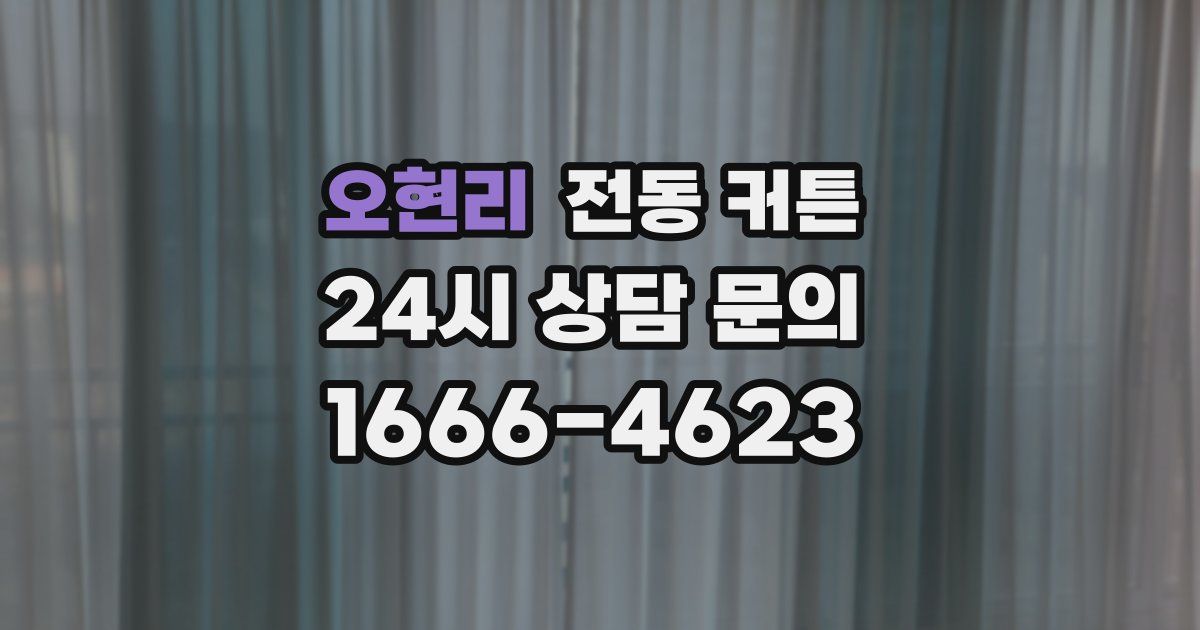 오현리 전동 커튼