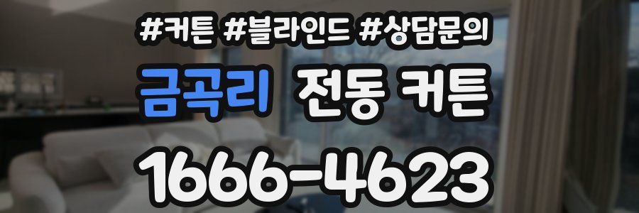 금곡리 전동 커튼