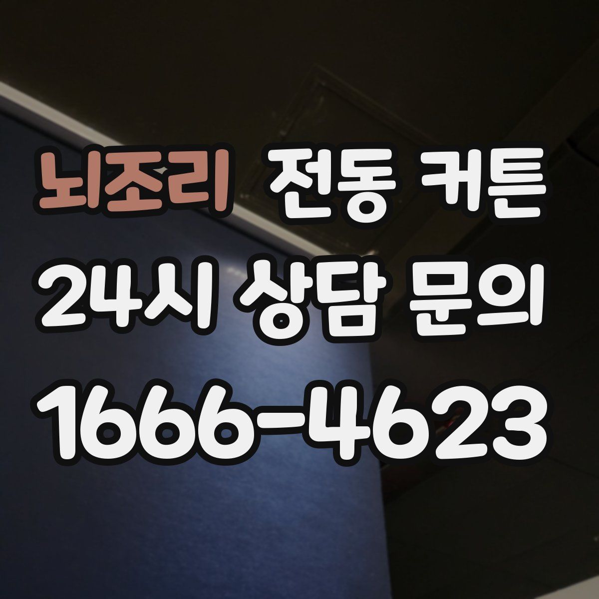 뇌조리 전동 커튼