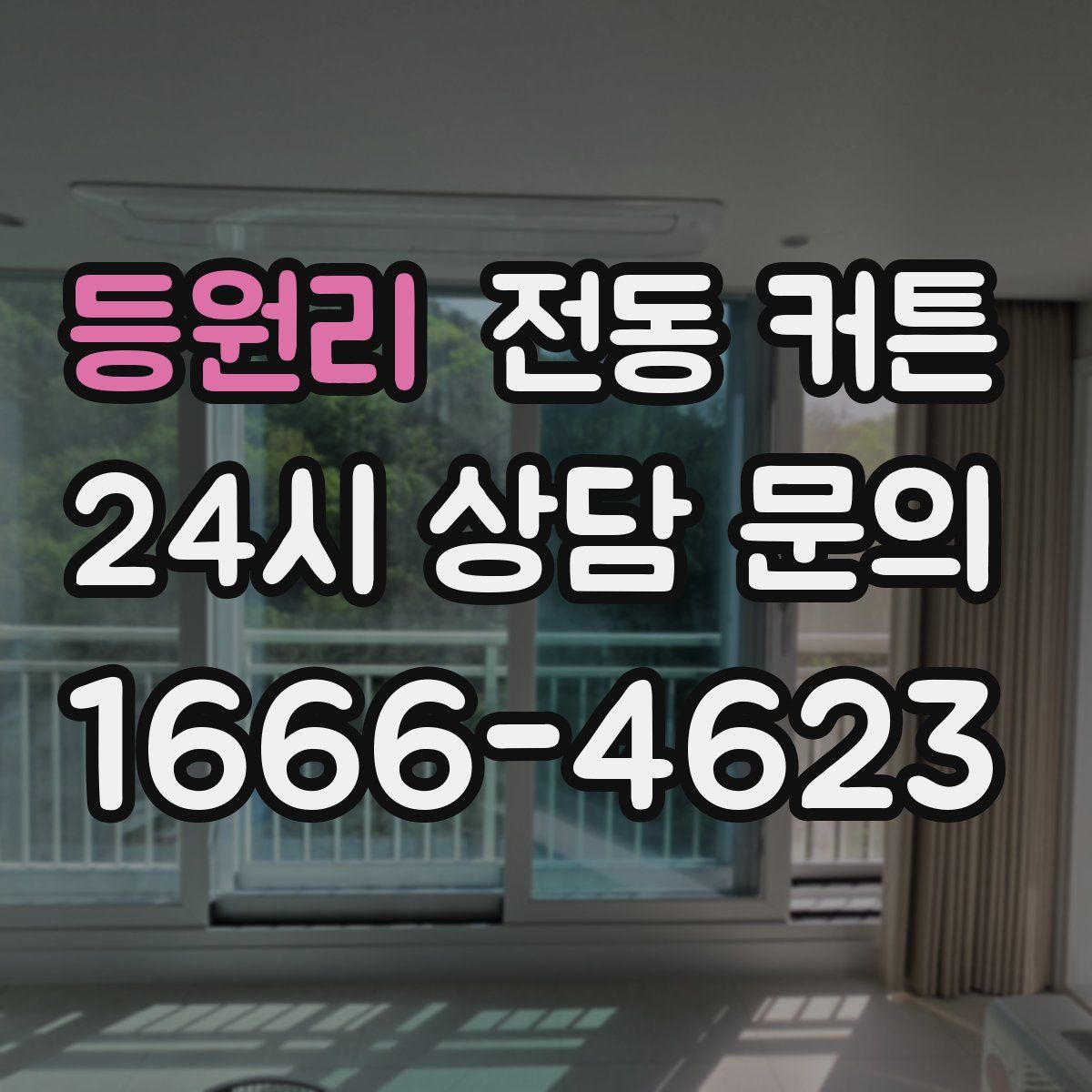등원리 전동 커튼