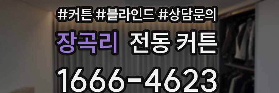 장곡리 전동 커튼