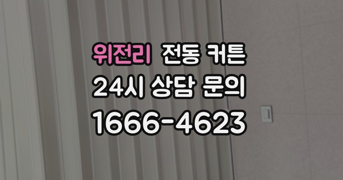 위전리 전동 커튼