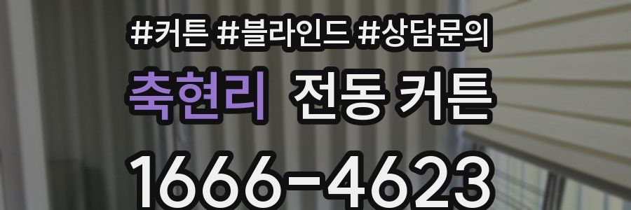 축현리 전동 커튼