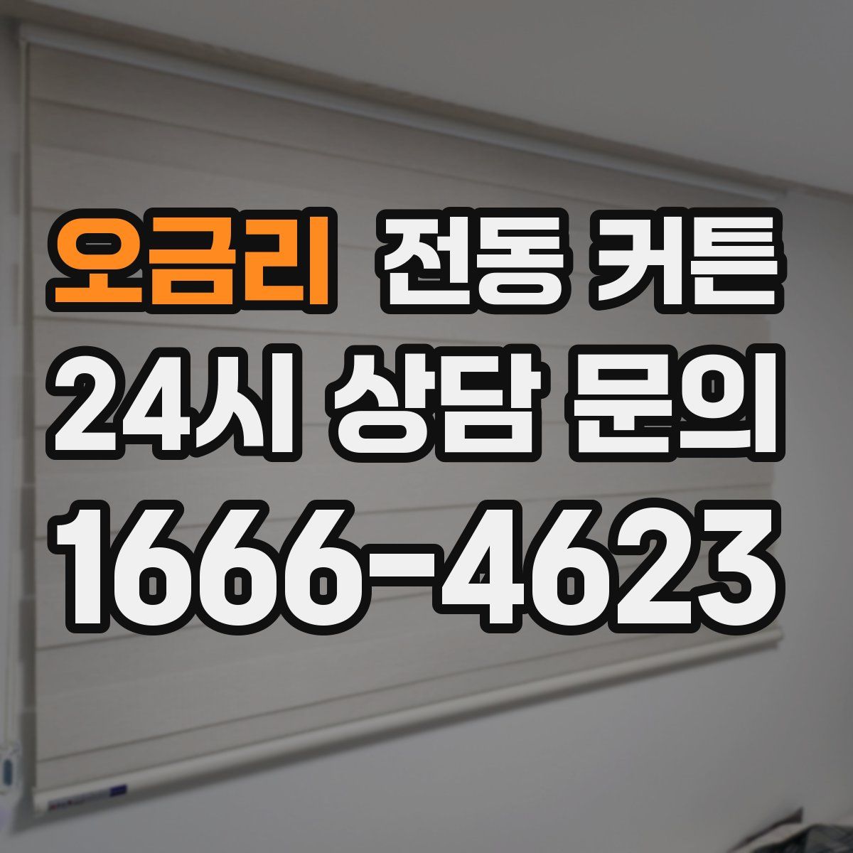 오금리 전동 커튼