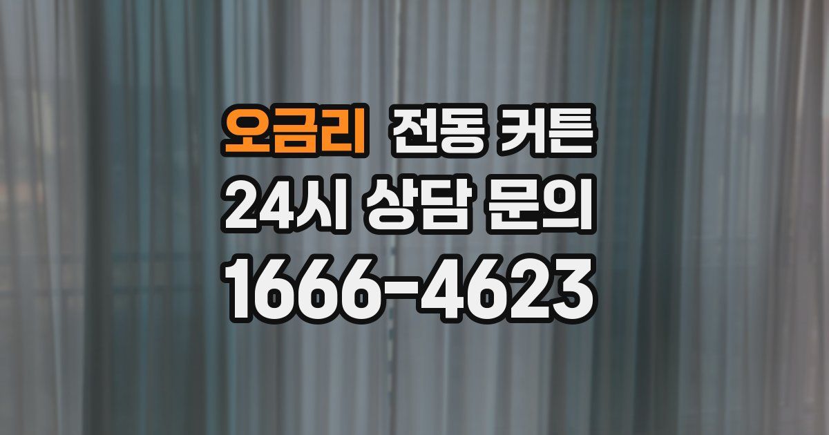 오금리 전동 커튼