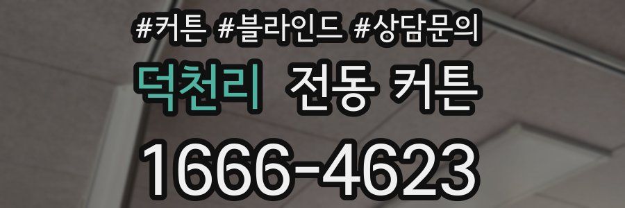 덕천리 전동 커튼