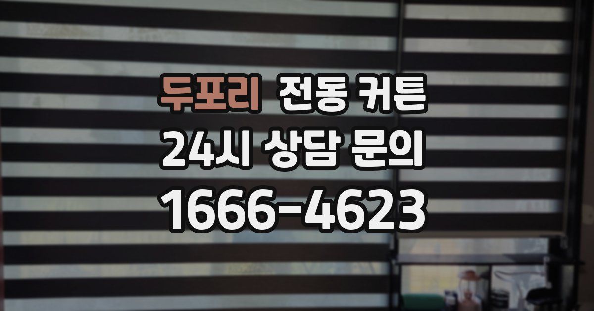 두포리 전동 커튼