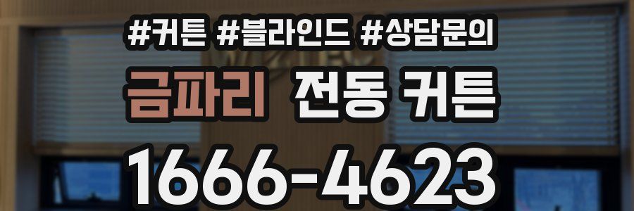 금파리 전동 커튼