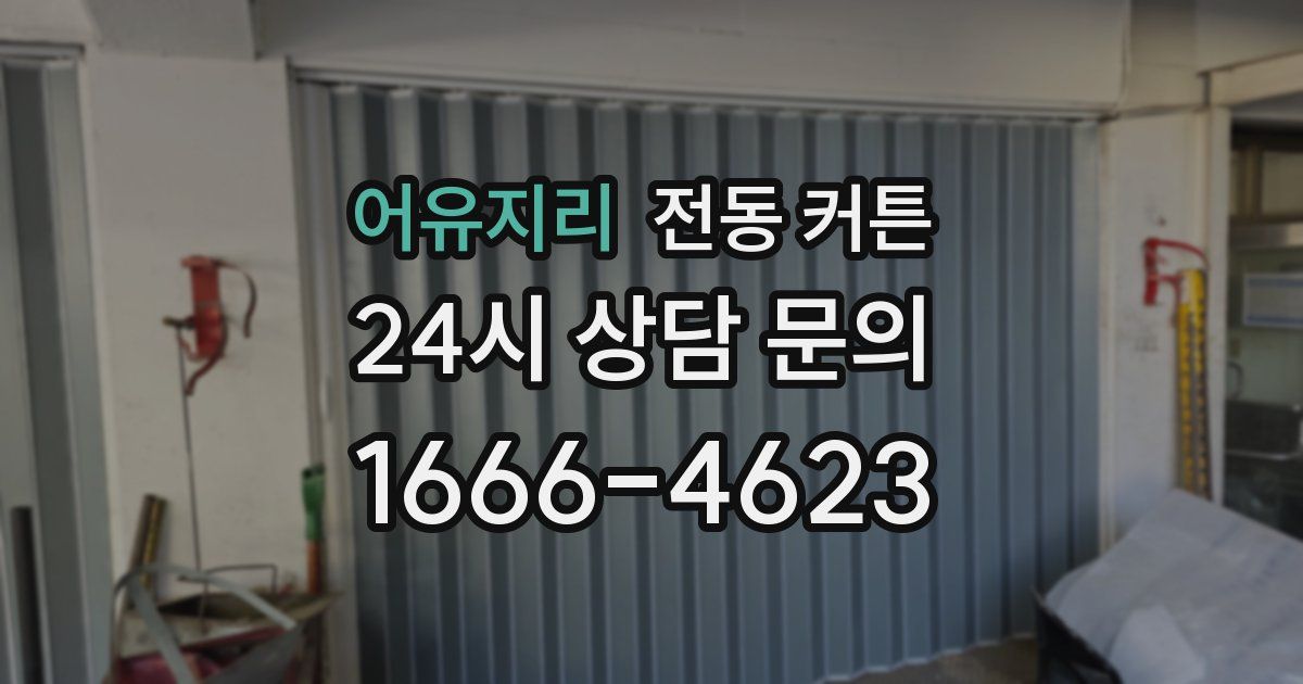 어유지리 전동 커튼