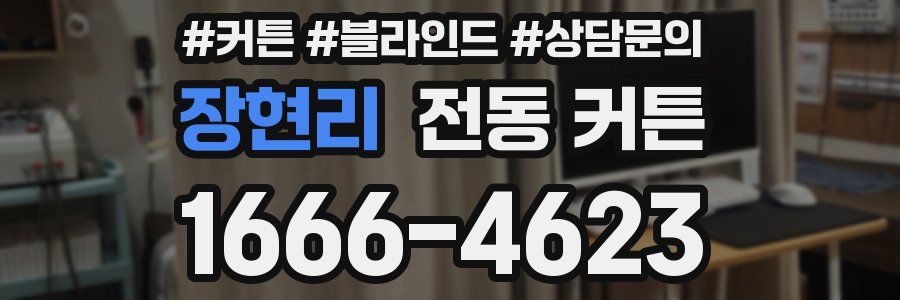 장현리 전동 커튼